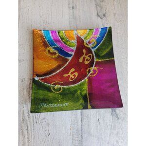 Montserrat trinket iridescent rainbow dish home‎ decor